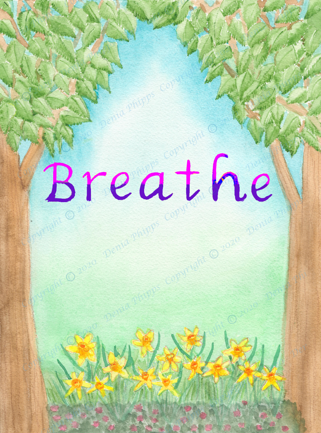 Breathe poster<br>© Denia Phipps